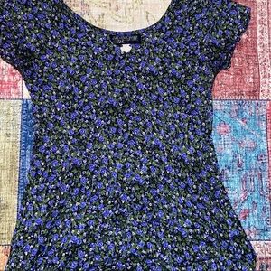 vintage floral maxi dress
